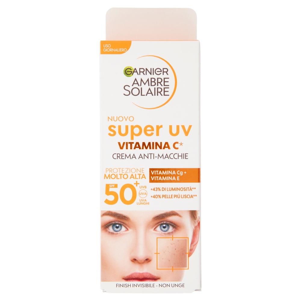 Garnier Ambre Solaire Fluido Anti - Macchie alla Vitamina C SPF50 40 ml